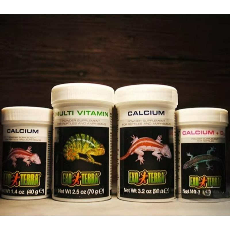Calcium Powder Reptile - HAGEN Reptilien-Kalziumpulver Mit & Ohne D3-Vitamin-Ergänzung