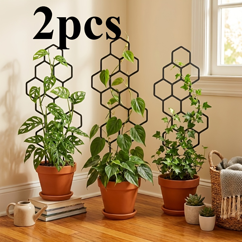 Vine Climbing Plastic - 2 Stück Wabenförmige Pflanzen-Kletterhilfen für Topfpflanzen